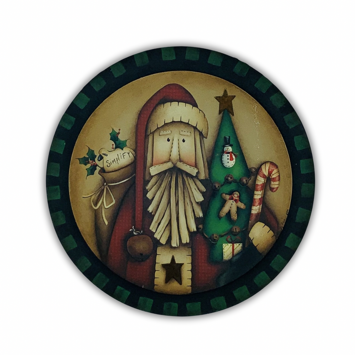 Videolezione Homespune santa Design by Maxine Thomas Out of the Wood