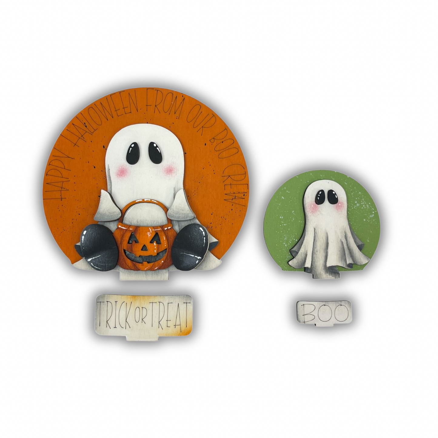 Sagoma fantasmini halloween per Snow globe intercambiabile Out of the Wood