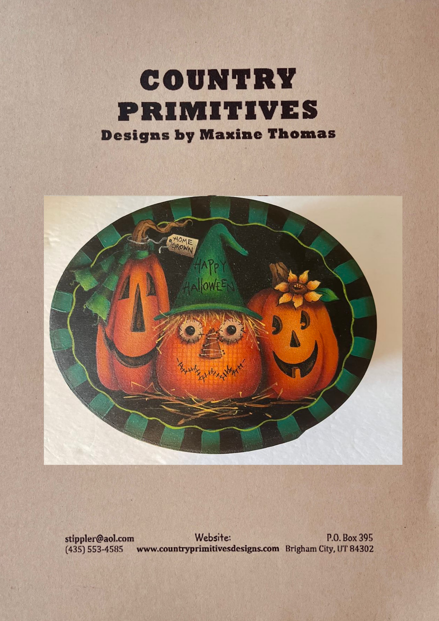 CARTAMODELLO -pattern -“Jack o Lantern ”by Maxine Thomas Out of the Wood
