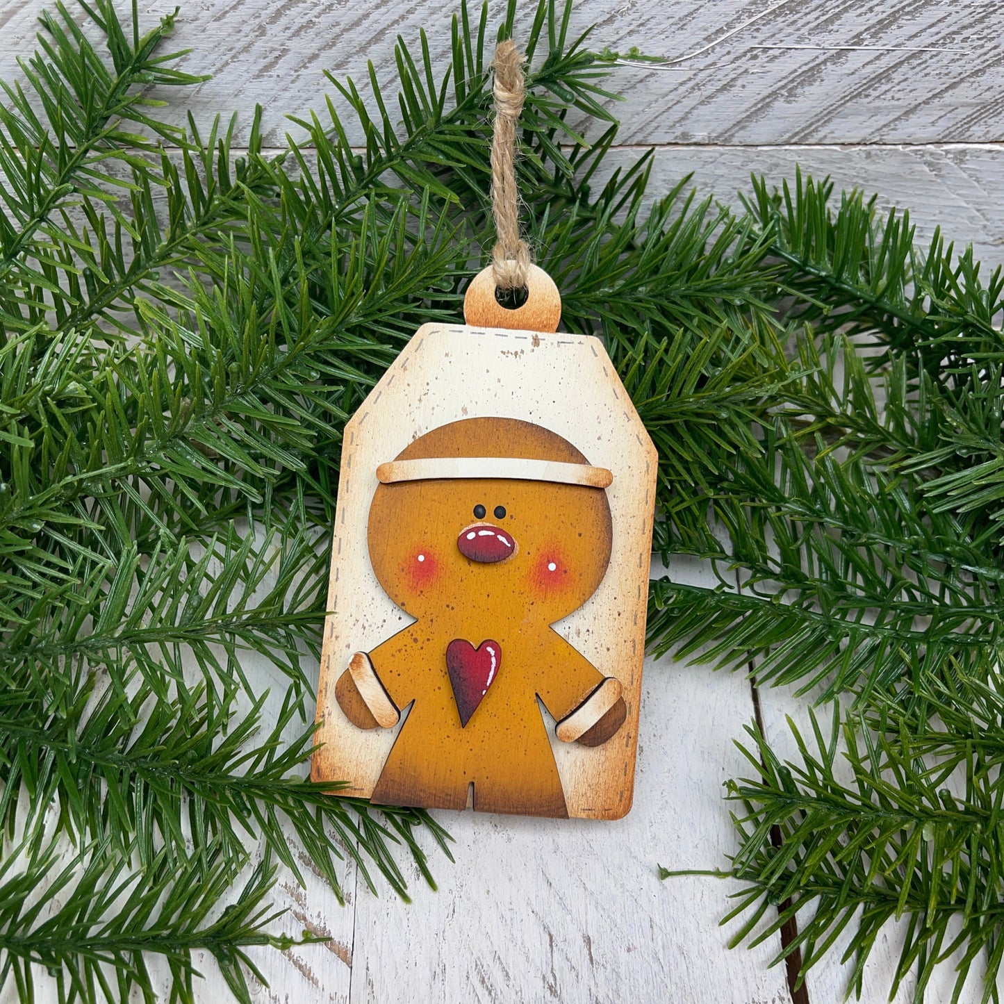 Sweet ginger ornament trio Out of the Wood