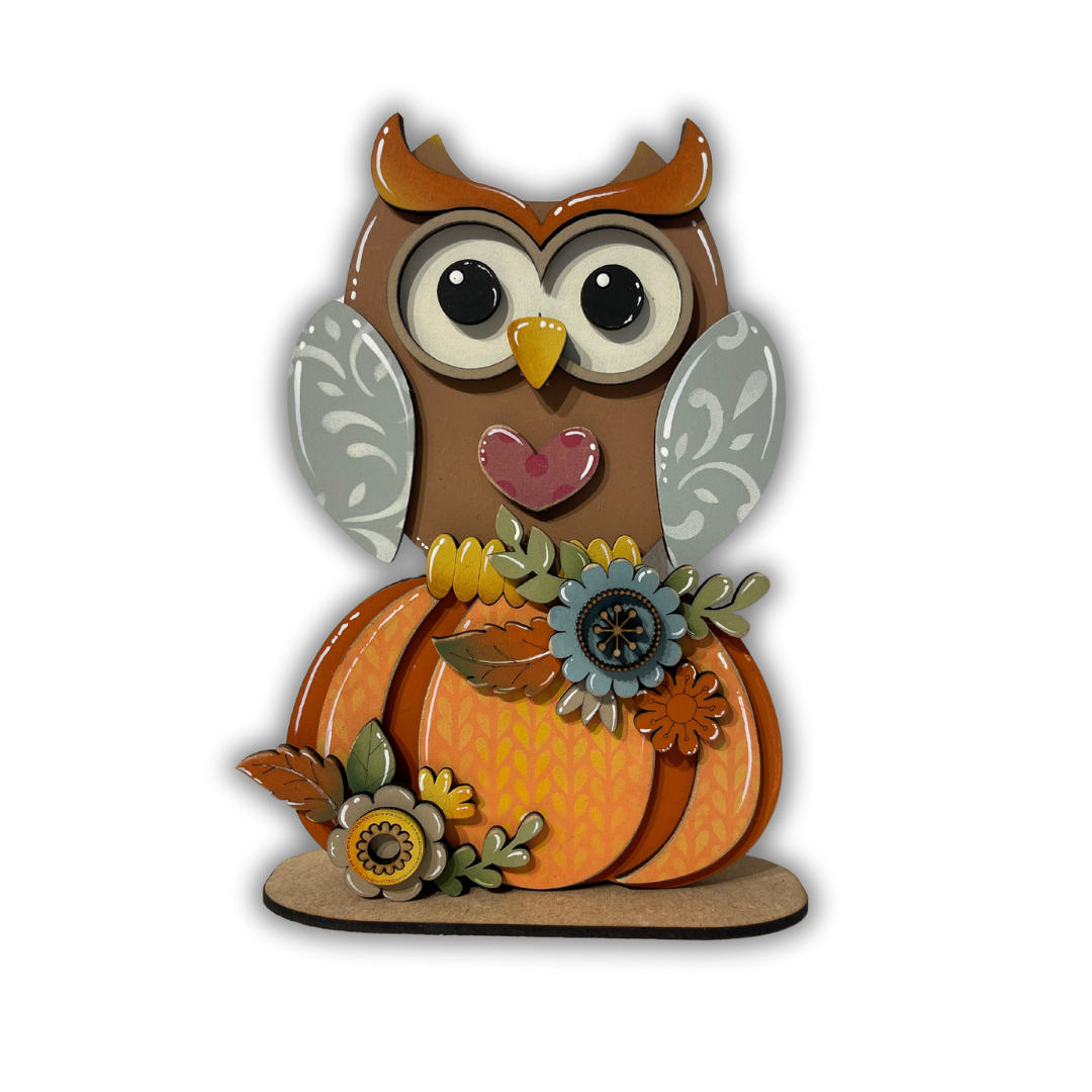 Gufo su zucca - CORSO ONLINE CON ALESSIO MEGGIATO Out of the Wood