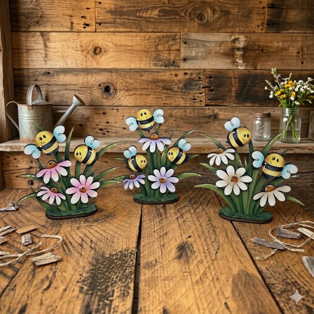 Api su fiori con piedistallo Out of the Wood