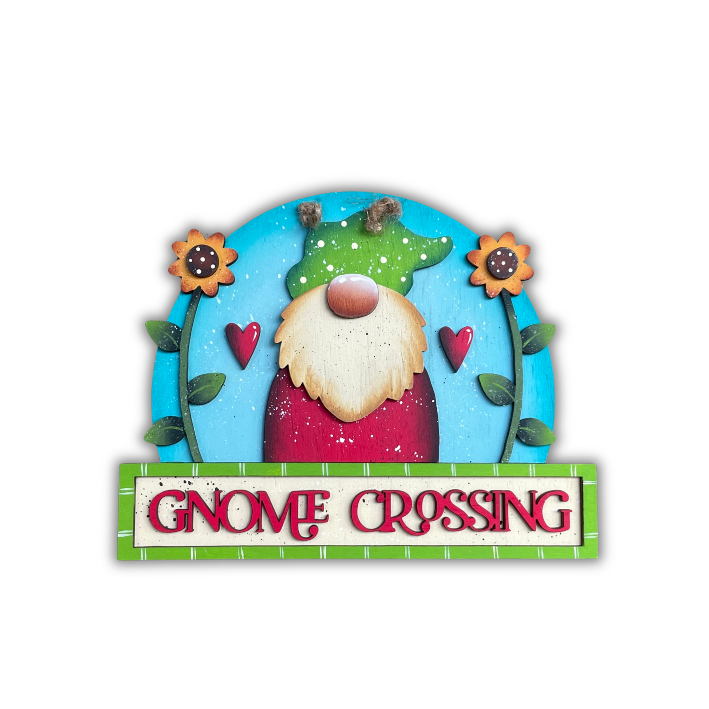 Fuoriporta piccolo “Gnome Crossing” Out of the Wood