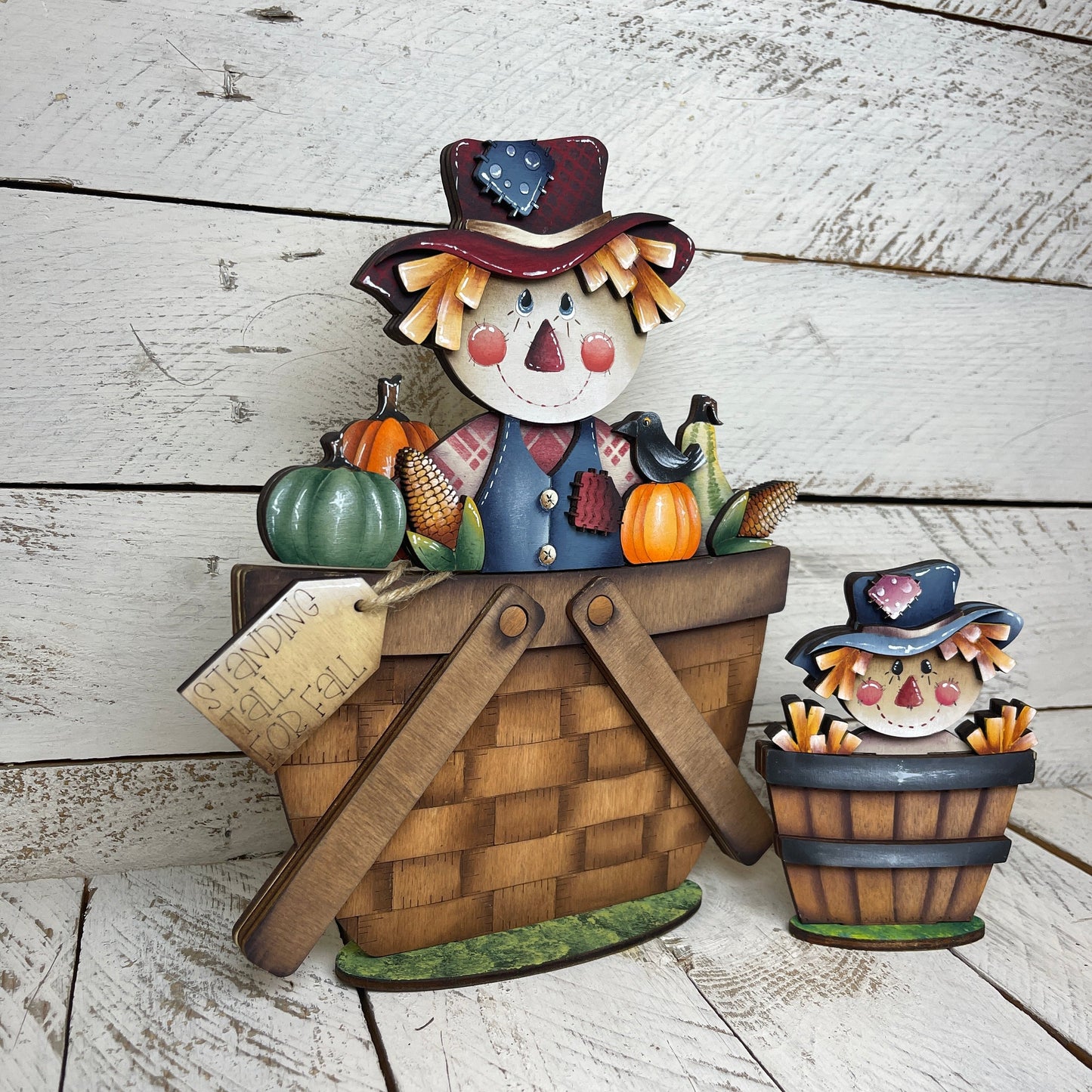 Pannello spaventapasseri autunno per cesto intercambiabile Out of the Wood