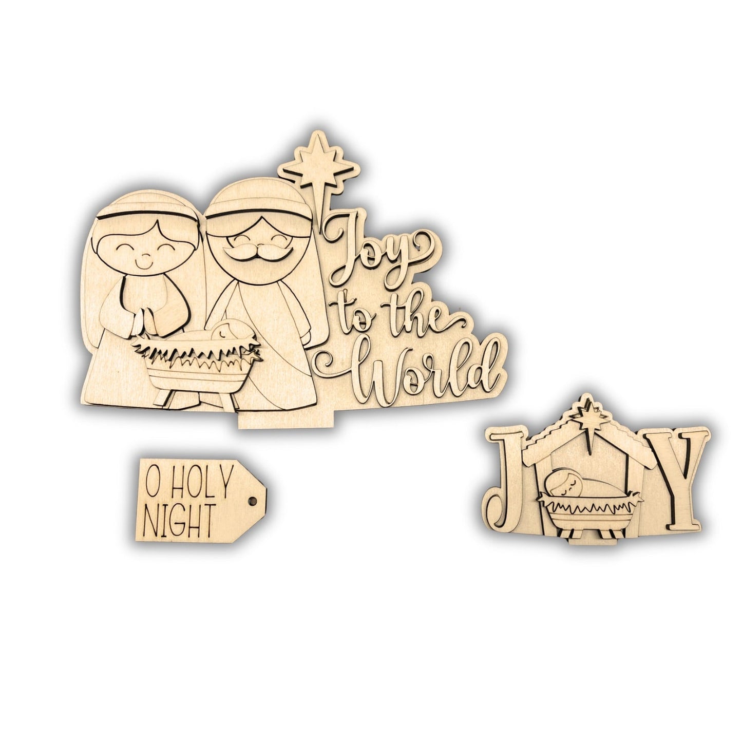 Pannello intercambiabile con Natività Out of the Wood