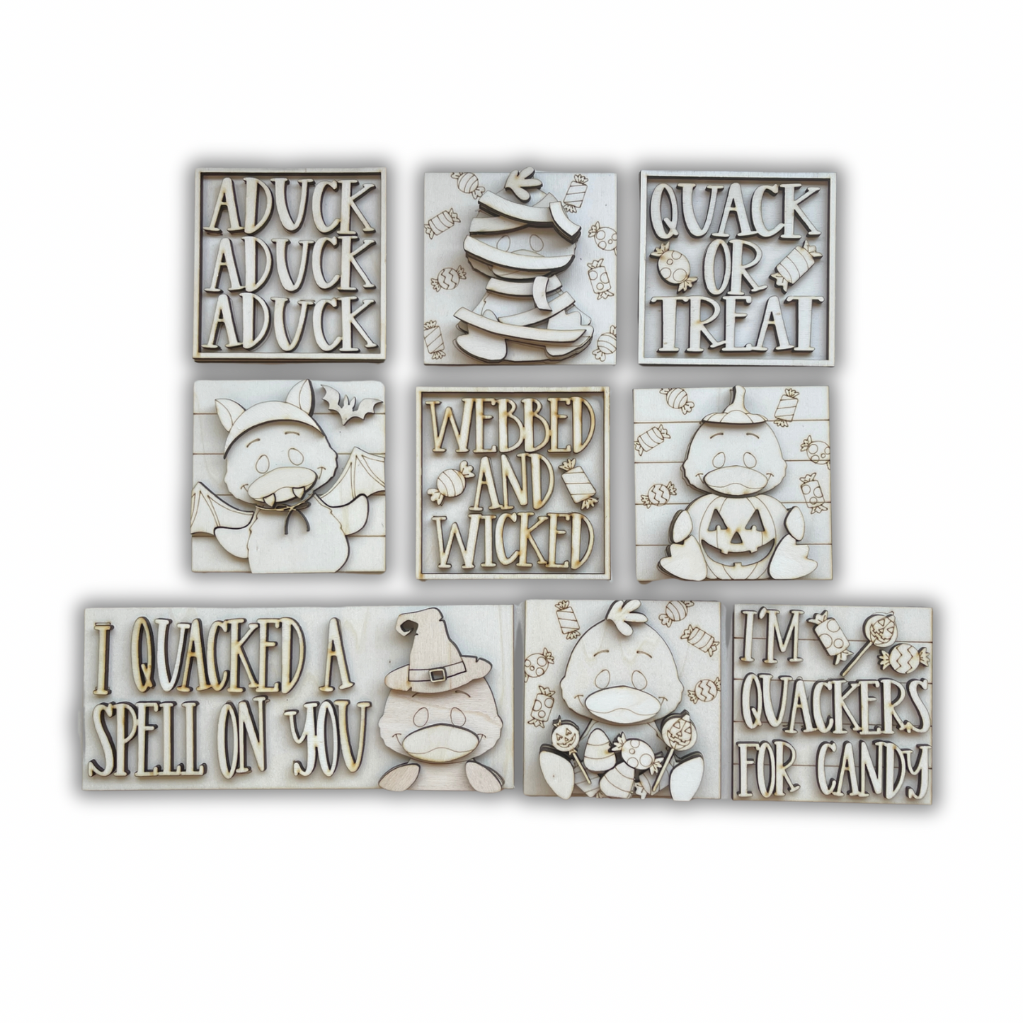 Set papere autunno inserti quadrati grandi 10x10 Out of the Wood