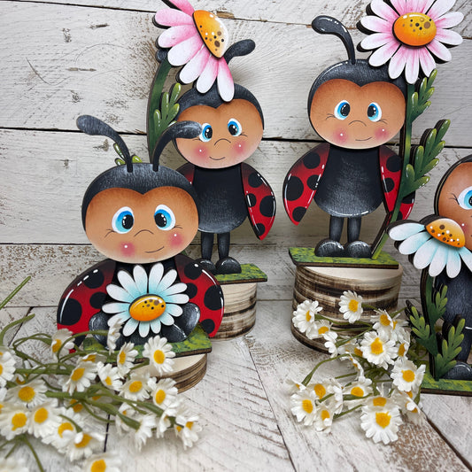 Spring lady bug Out of the Wood