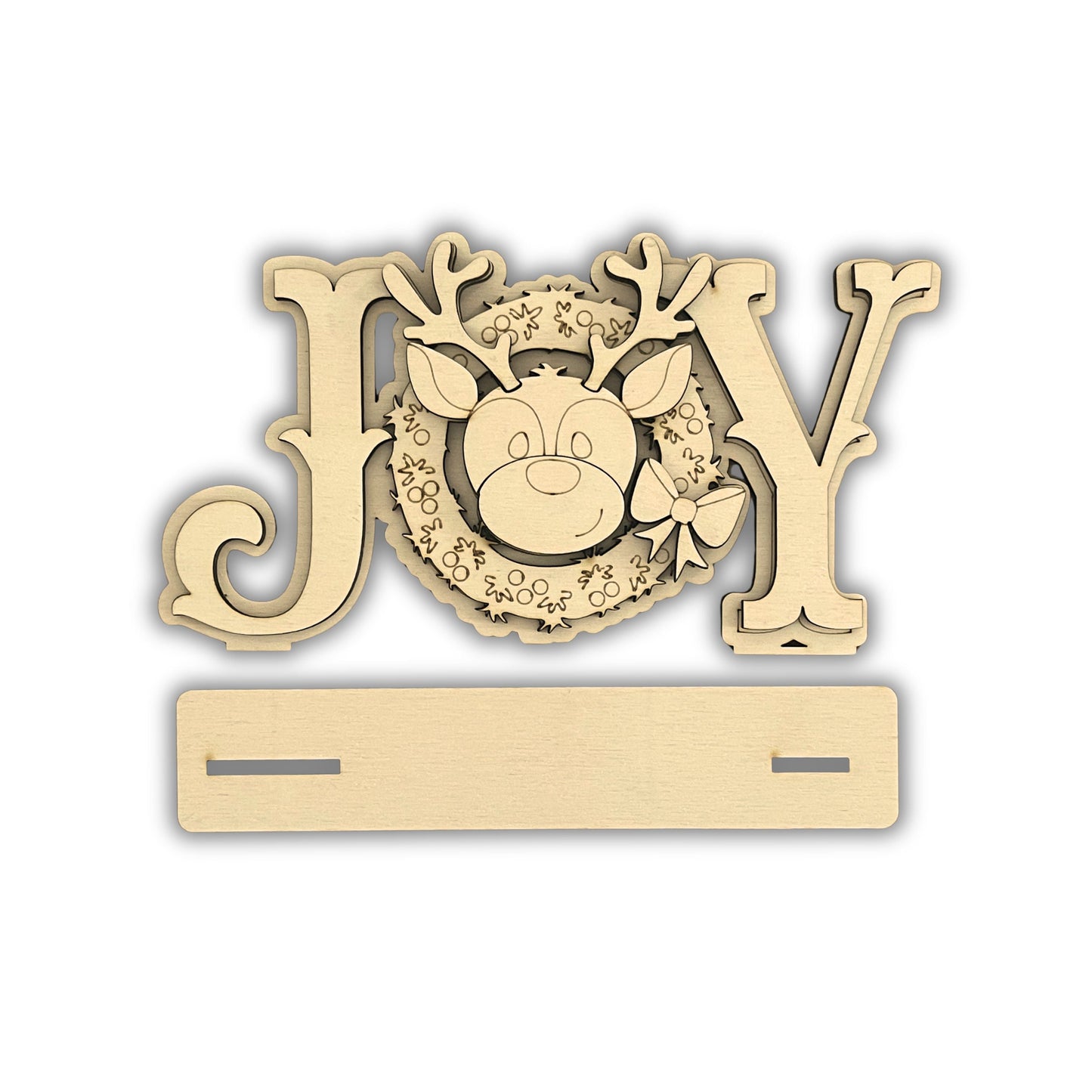 Scritta “Joy” rudolf Out of the Wood