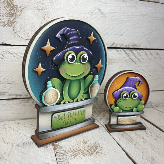 Sagoma rana  halloween per Snow globe intercambiabile Out of the Wood