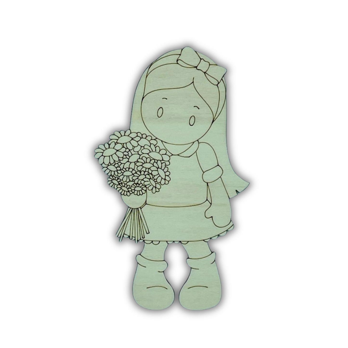 Bambina con fiori SAGOMA PORTASCOTTEX Out of the Wood
