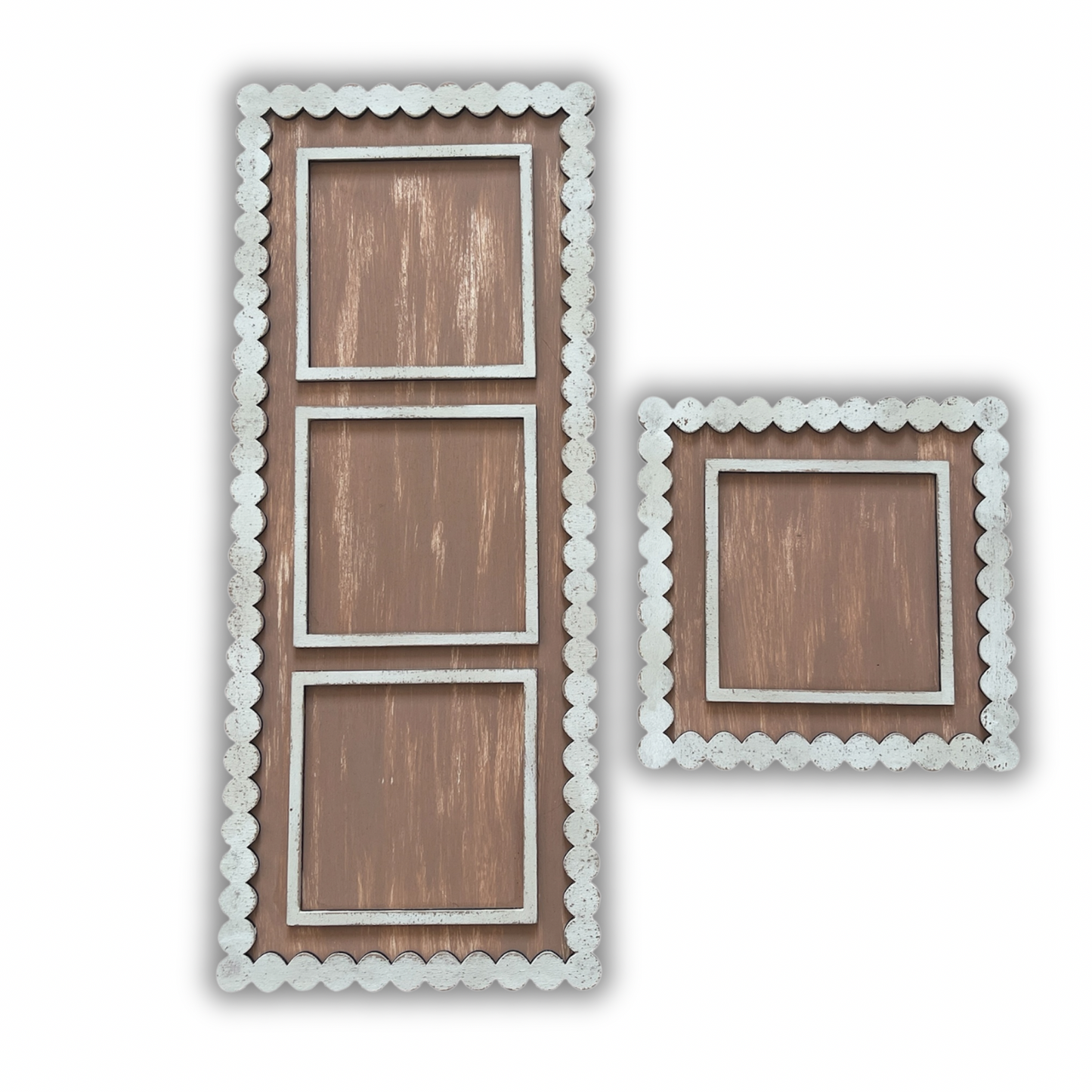 Cornice a tondi per inserti quadrati grandi 10x10cm Out of the Wood