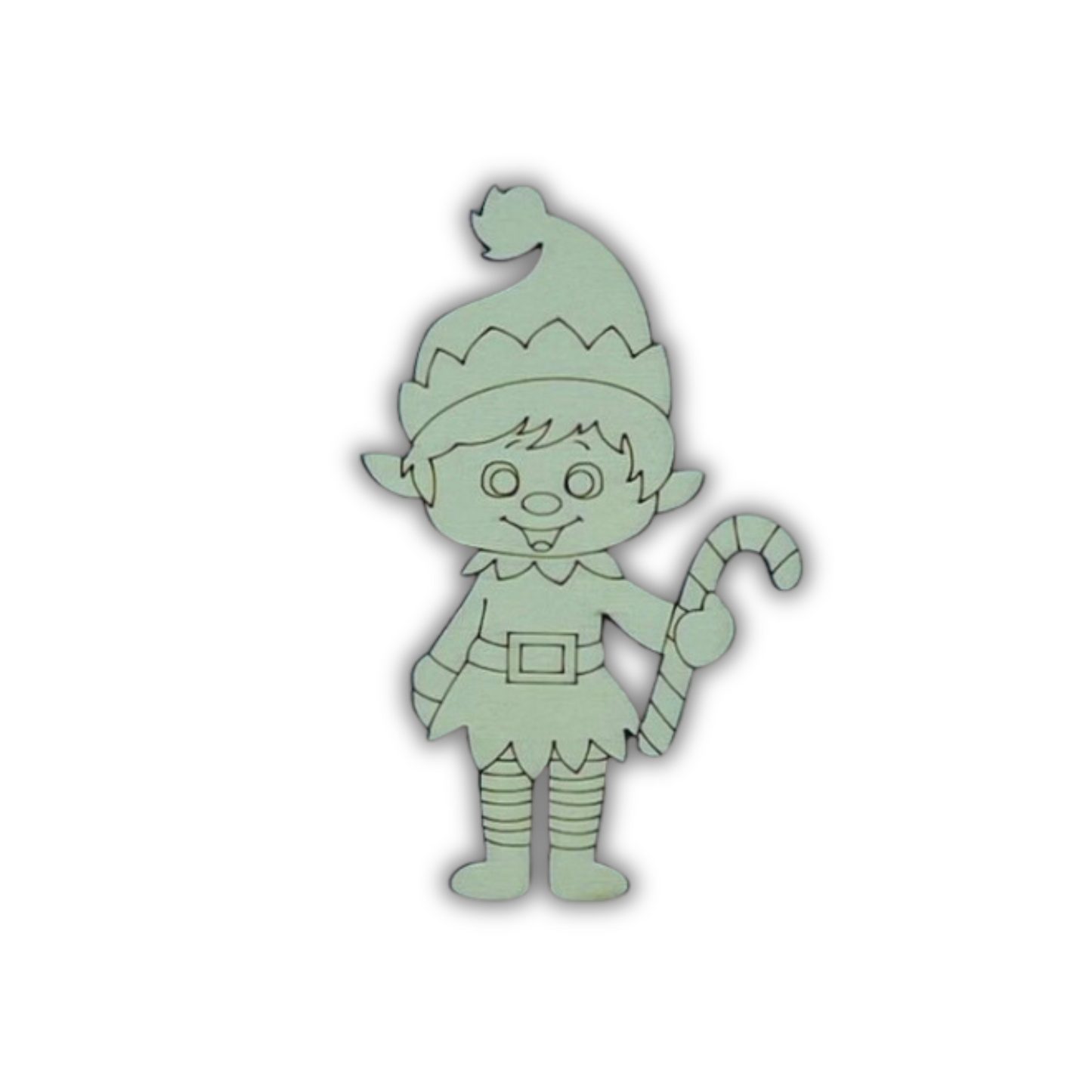 Elfo con candy cane piccolo Out of the Wood