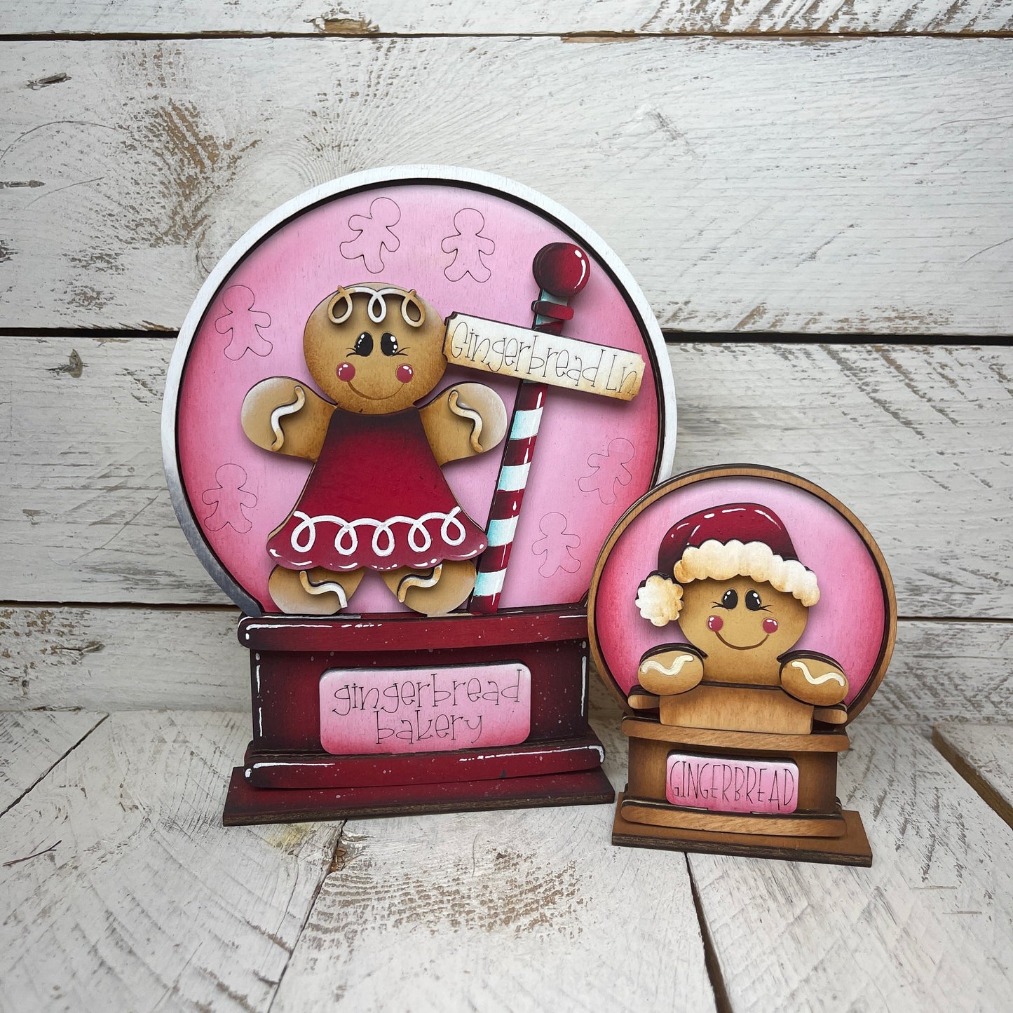 Sagoma ginger per Snow globe intercambiabile Out of the Wood