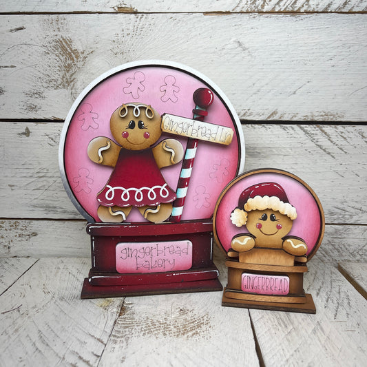 Sagoma ginger  per Snow globe intercambiabile Out of the Wood