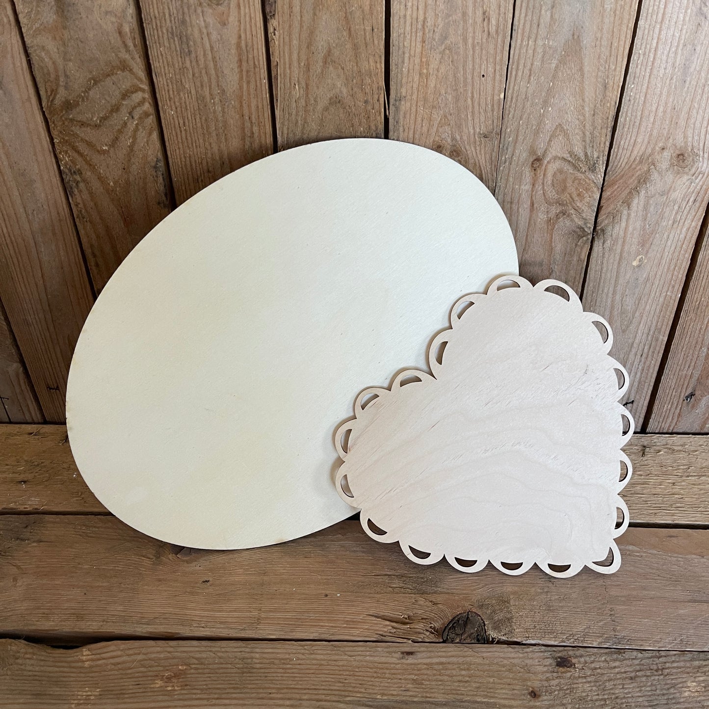 Ovale con cuore scalop Out of the Wood