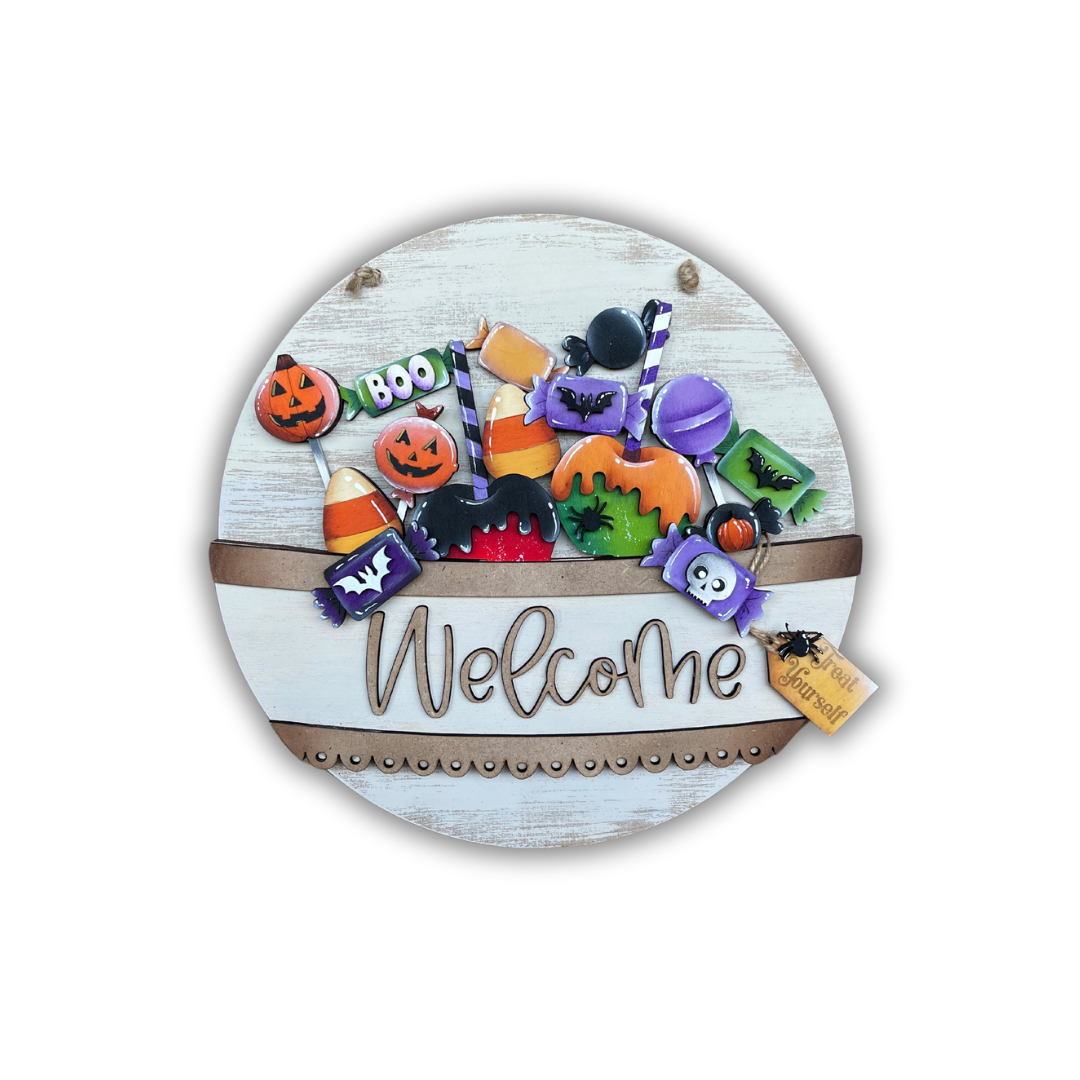 Pannello intercambiabile con dolcetti halloween Out of the Wood
