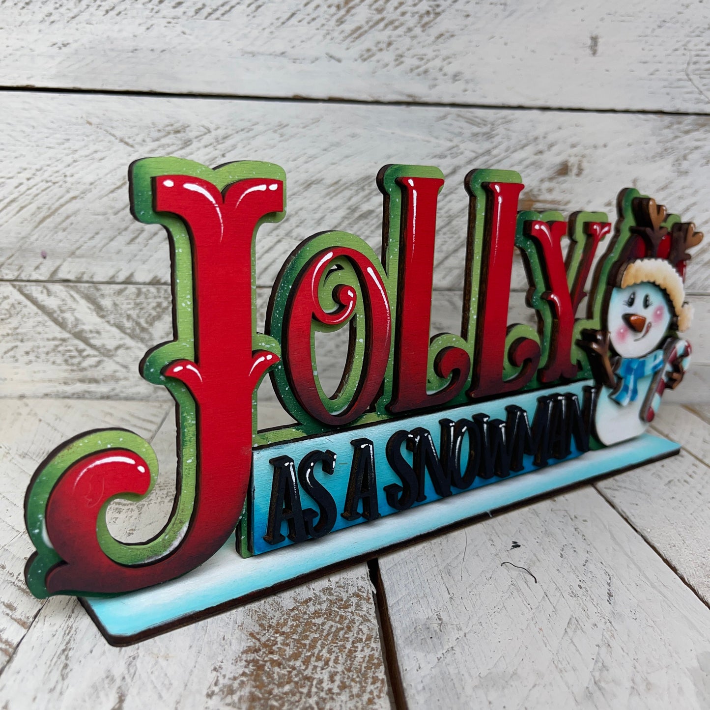 Scritta “Jolly” Out of the Wood