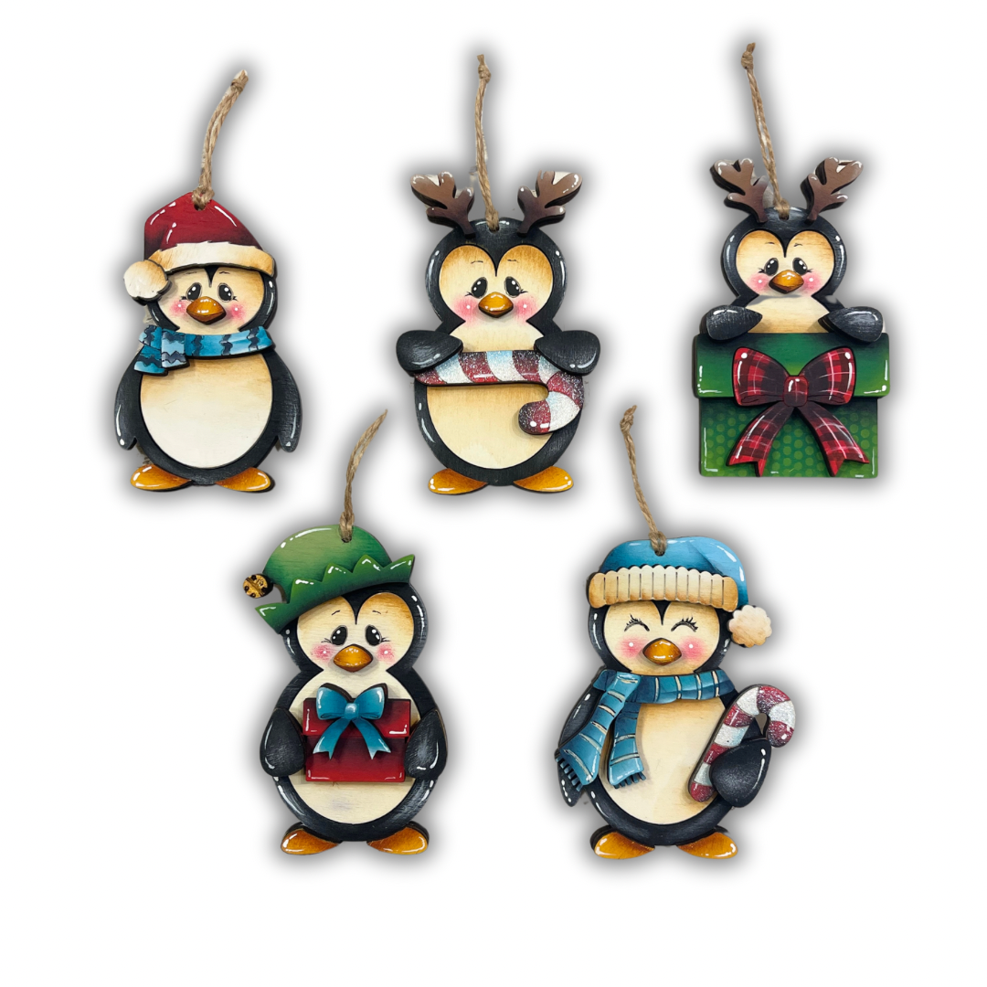 Christmas pinguin ornament/piedistallo Out of the Wood