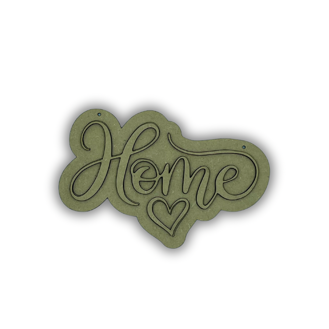 Home corsivo cuore Out of the Wood