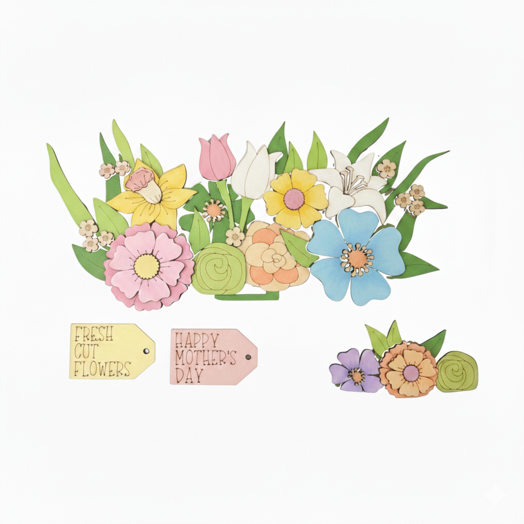 Pannello intercambiabile con fiori misti Out of the Wood