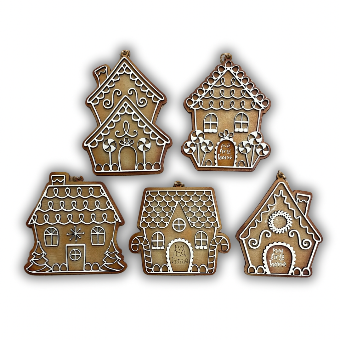 Ginger house Ornament Out of the Wood