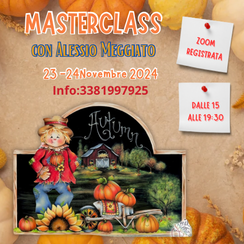 MASTERCLASS IN DIRETTA ZOOM LIVE CON Alessio Meggiato 23/24 novembre 2024 Out of the Wood