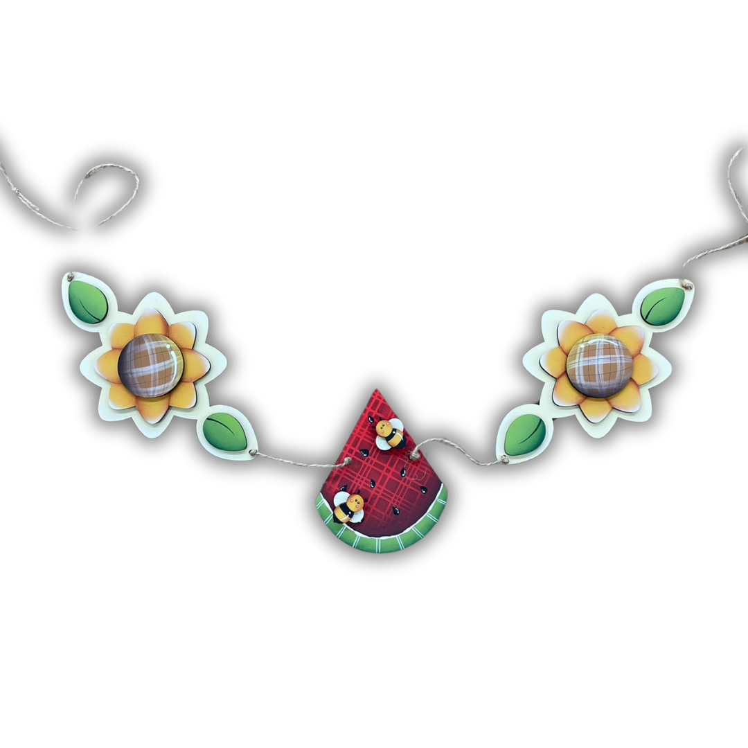 Festoncino fiori anguria Out of the Wood