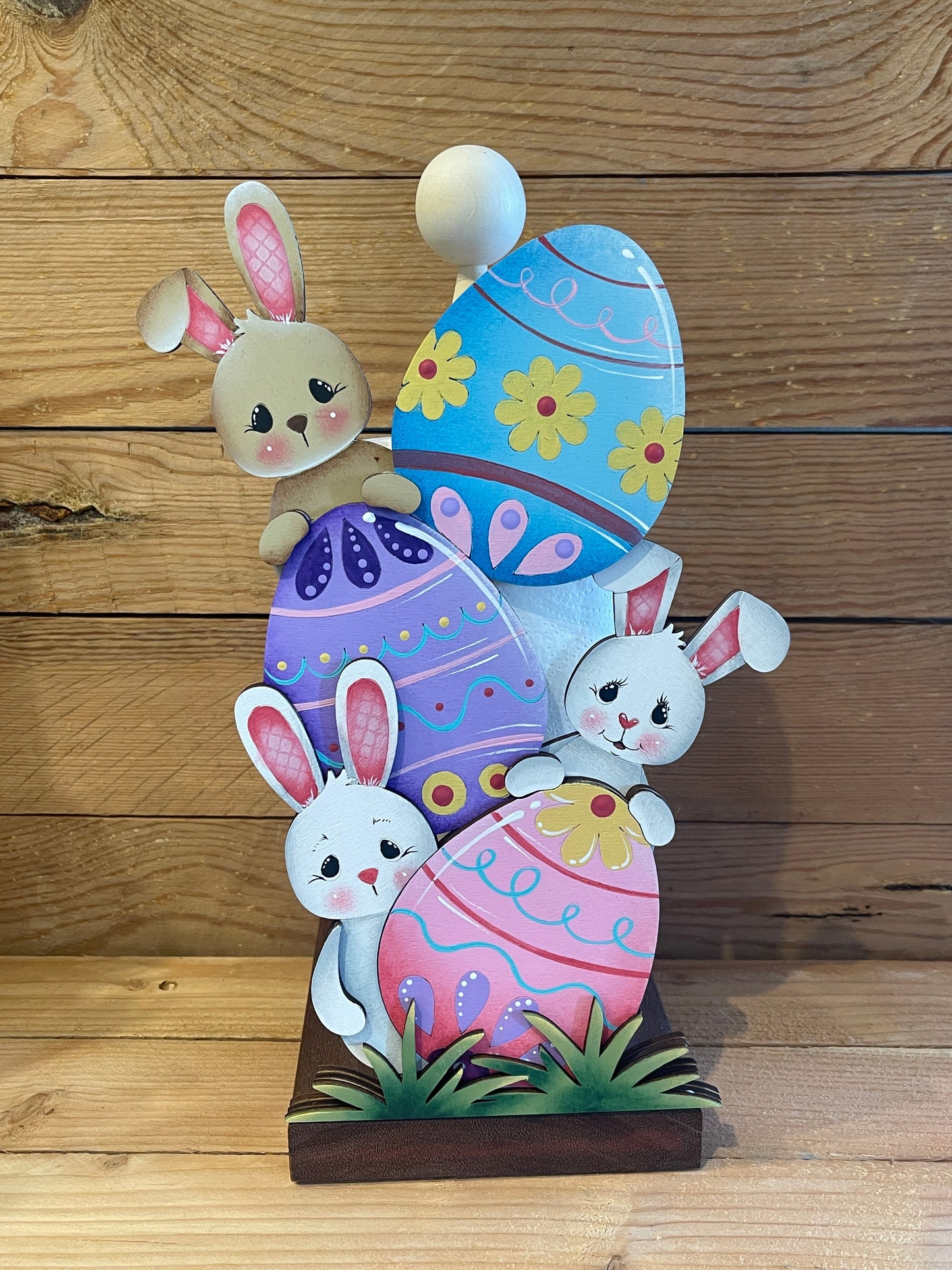 Easter eggs tree with Bunny Out of the Wood