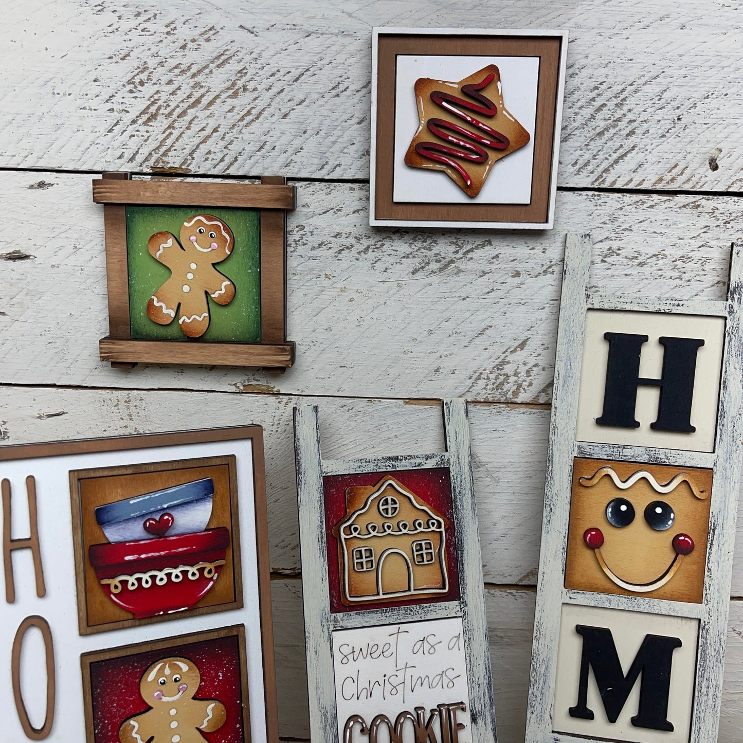 Set ginger inserti quadrati piccoli 6 cmx6cm Out of the Wood