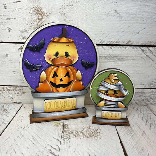 Sagoma fantasmini halloween per Snow globe intercambiabile Out of the Wood