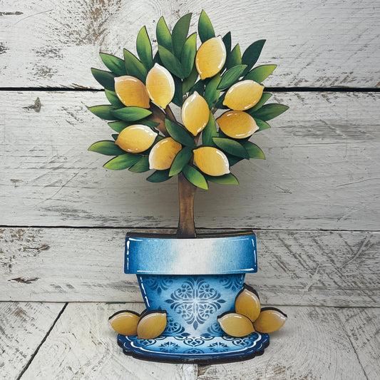 Albero di limoni con piedistallo Out of the Wood