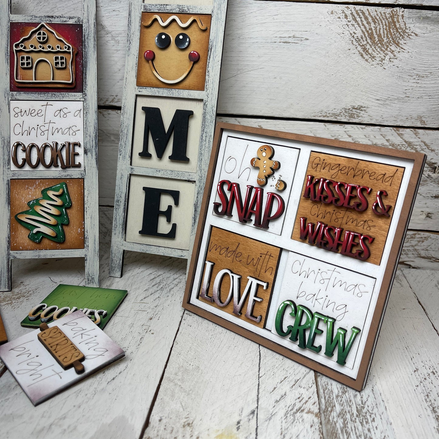 Set ginger inserti quadrati piccoli 6 cmx6cm Out of the Wood