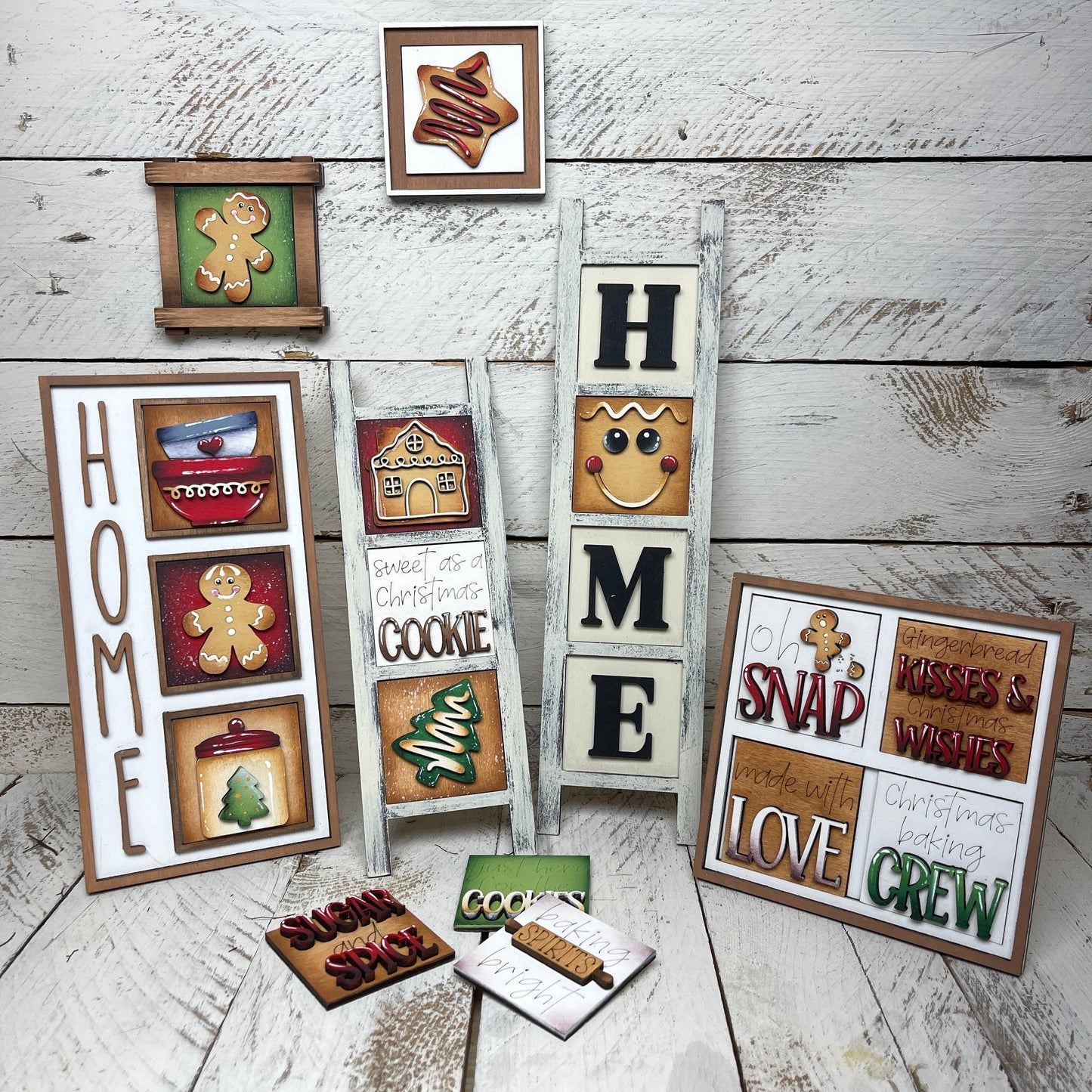 Set ginger inserti quadrati piccoli 6 cmx6cm Out of the Wood