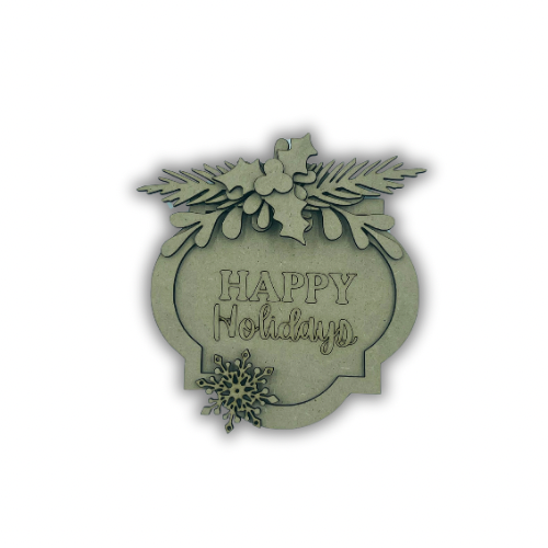 Ornament Merry Christmas personalizzabile Out of the Wood