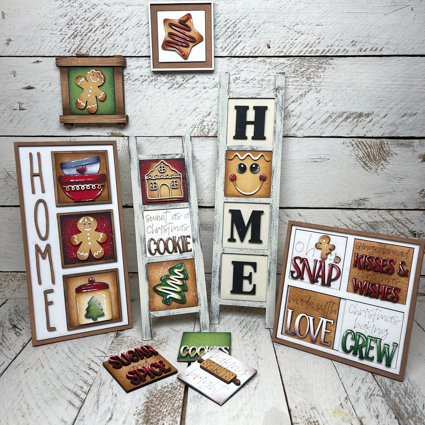 Set ginger inserti quadrati piccoli 6 cmx6cm Out of the Wood