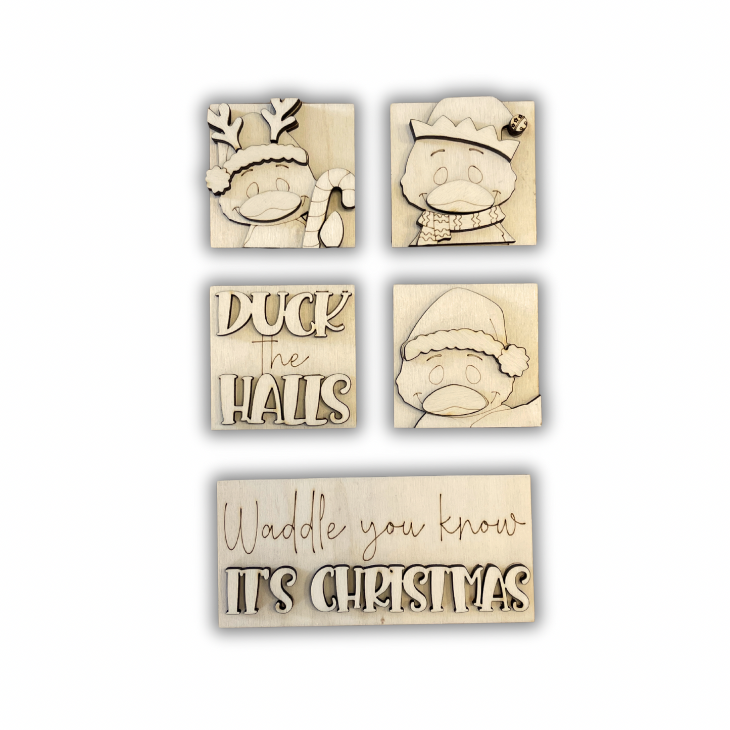 Set papere natale inserti quadrati piccoli 6x6 Out of the Wood