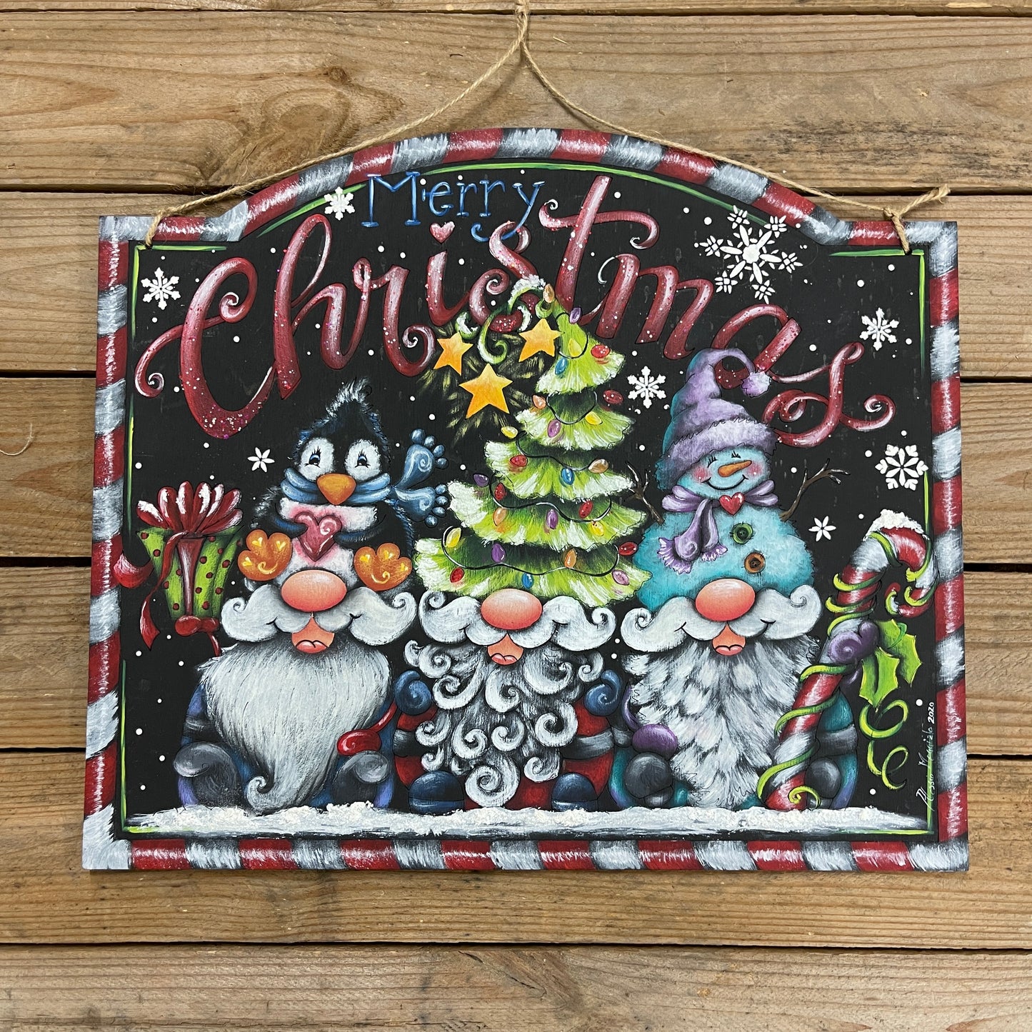 Merry Christmas Gnome by Holly hanley Out of the Wood