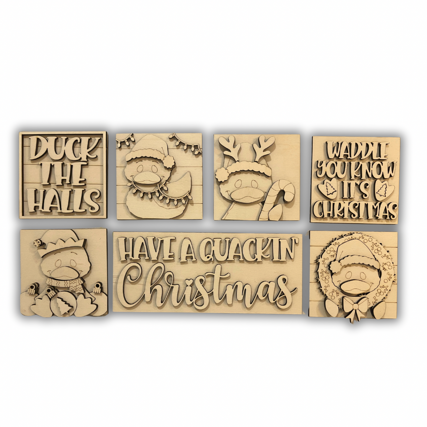 Set papere Natalizie inserti quadrati grandi 10x10 Out of the Wood