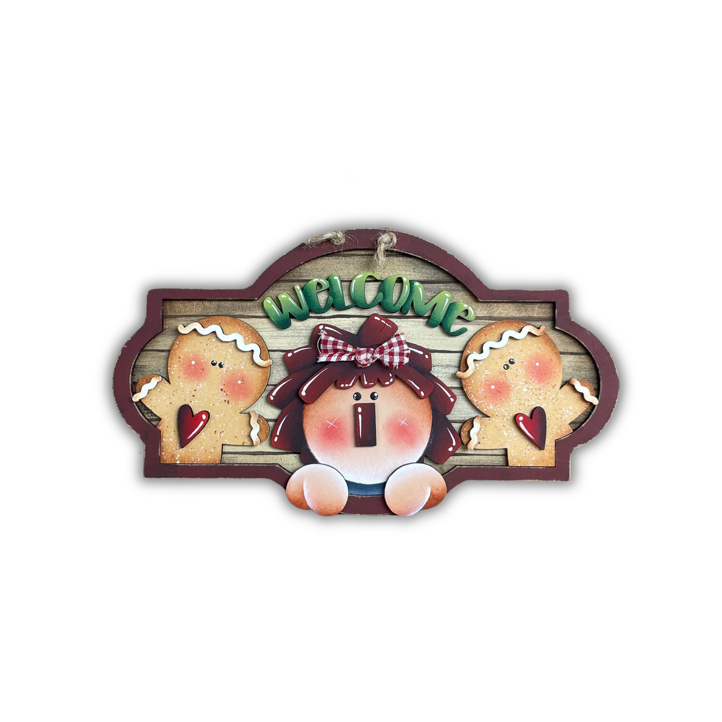 Fuoriporta piccolo “Welcome” raggedy & ginger Out of the Wood