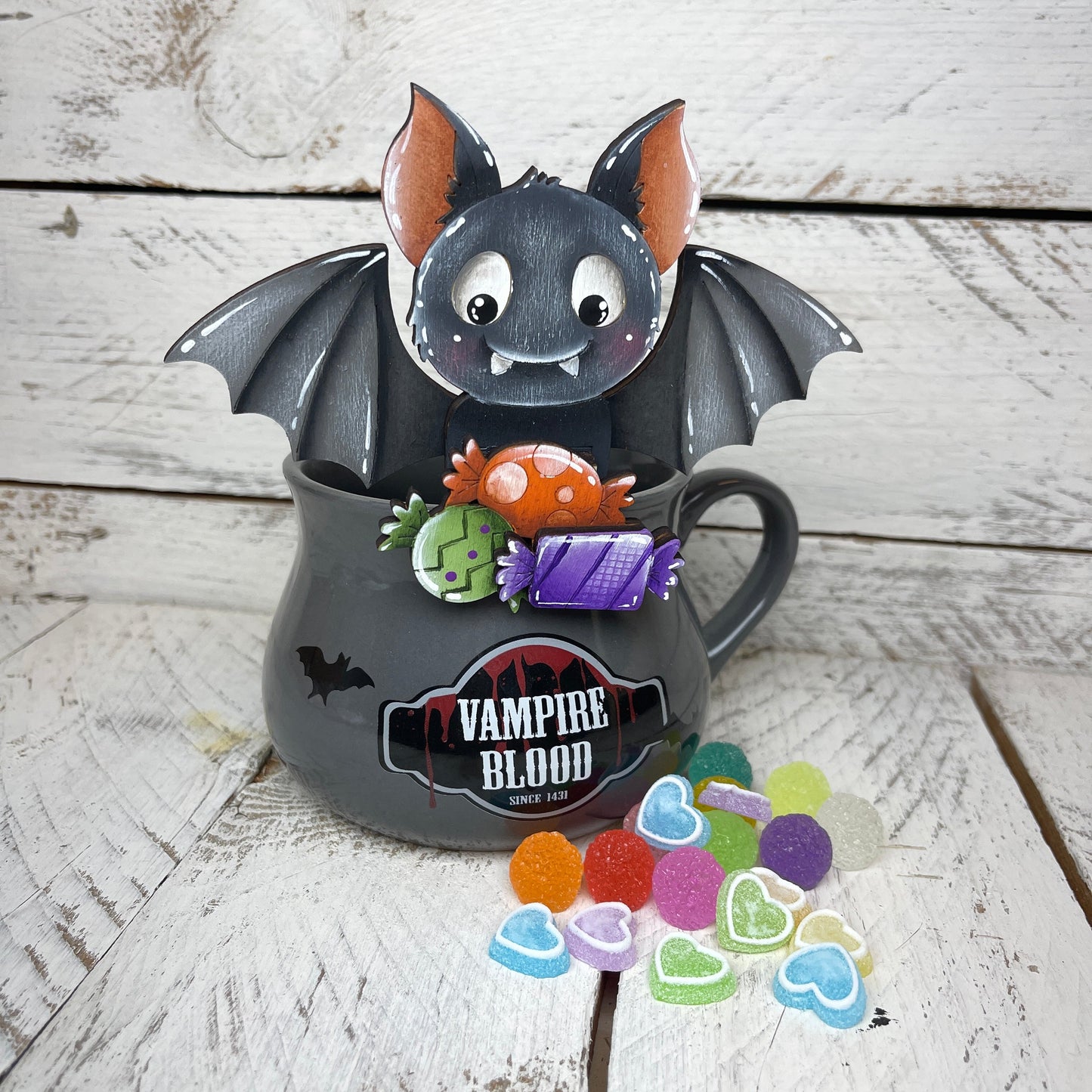 Segnaposto pipistrello con caramelle Out of the Wood