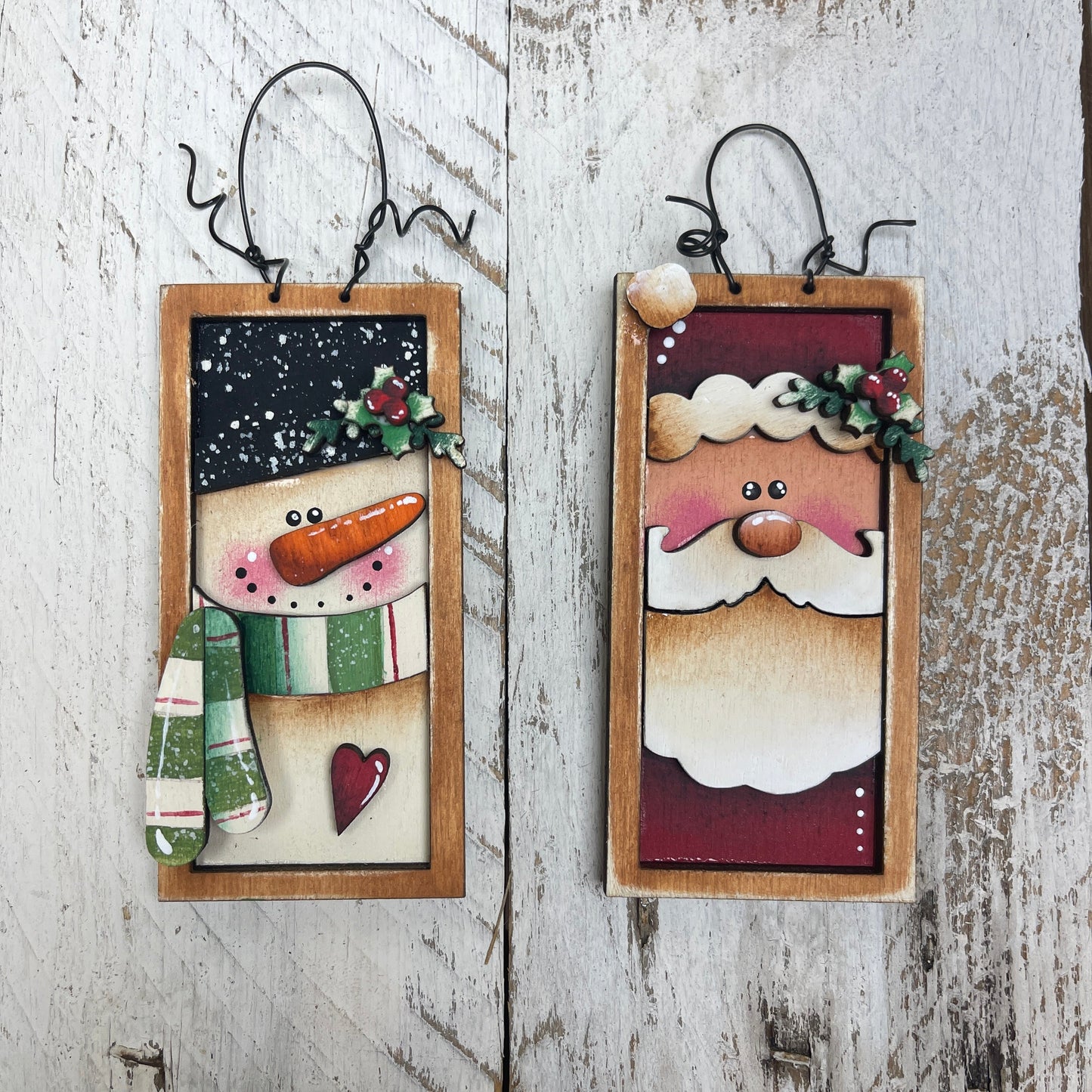 Block santa and snowman Out of the Wood