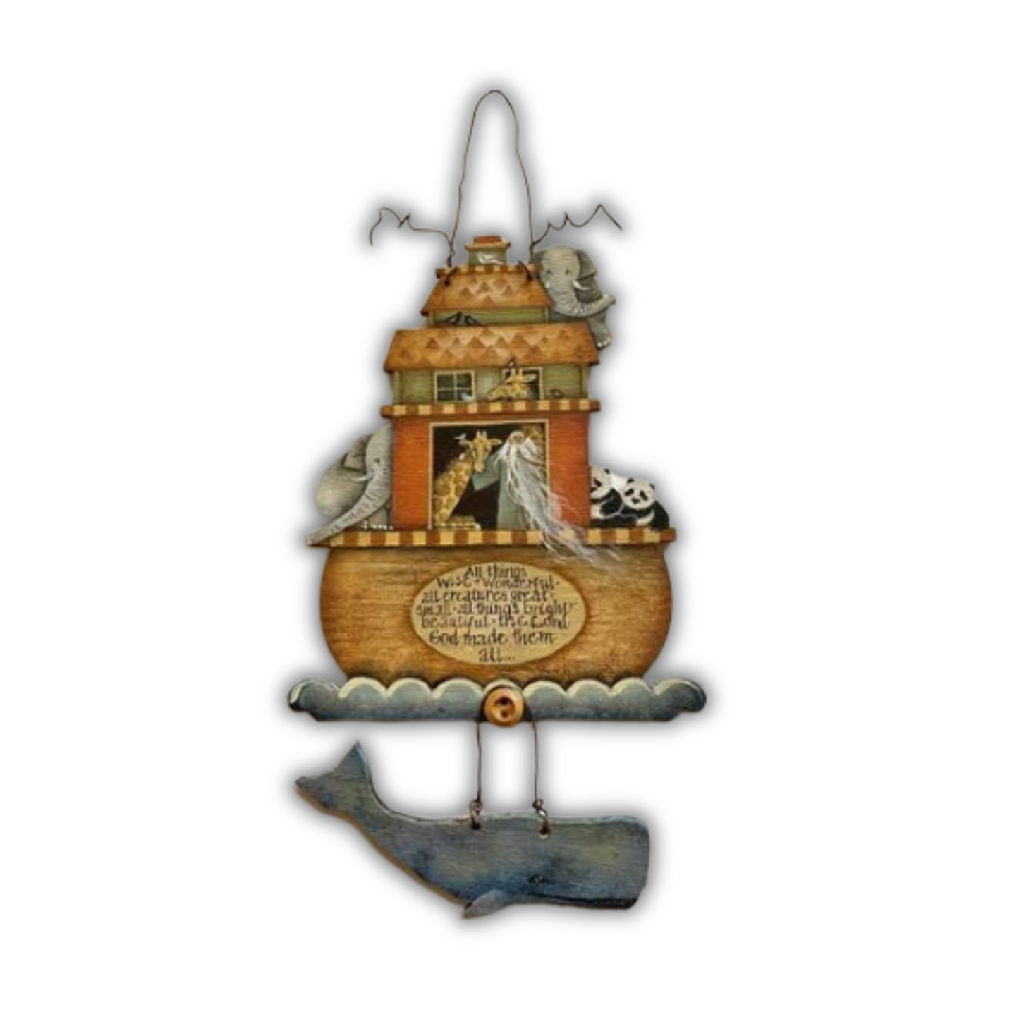 Great and Small Ark Ornament Out of the Wood