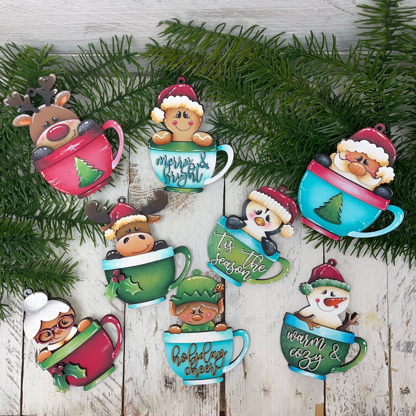 Kit tazze natalizie ornament Out of the Wood