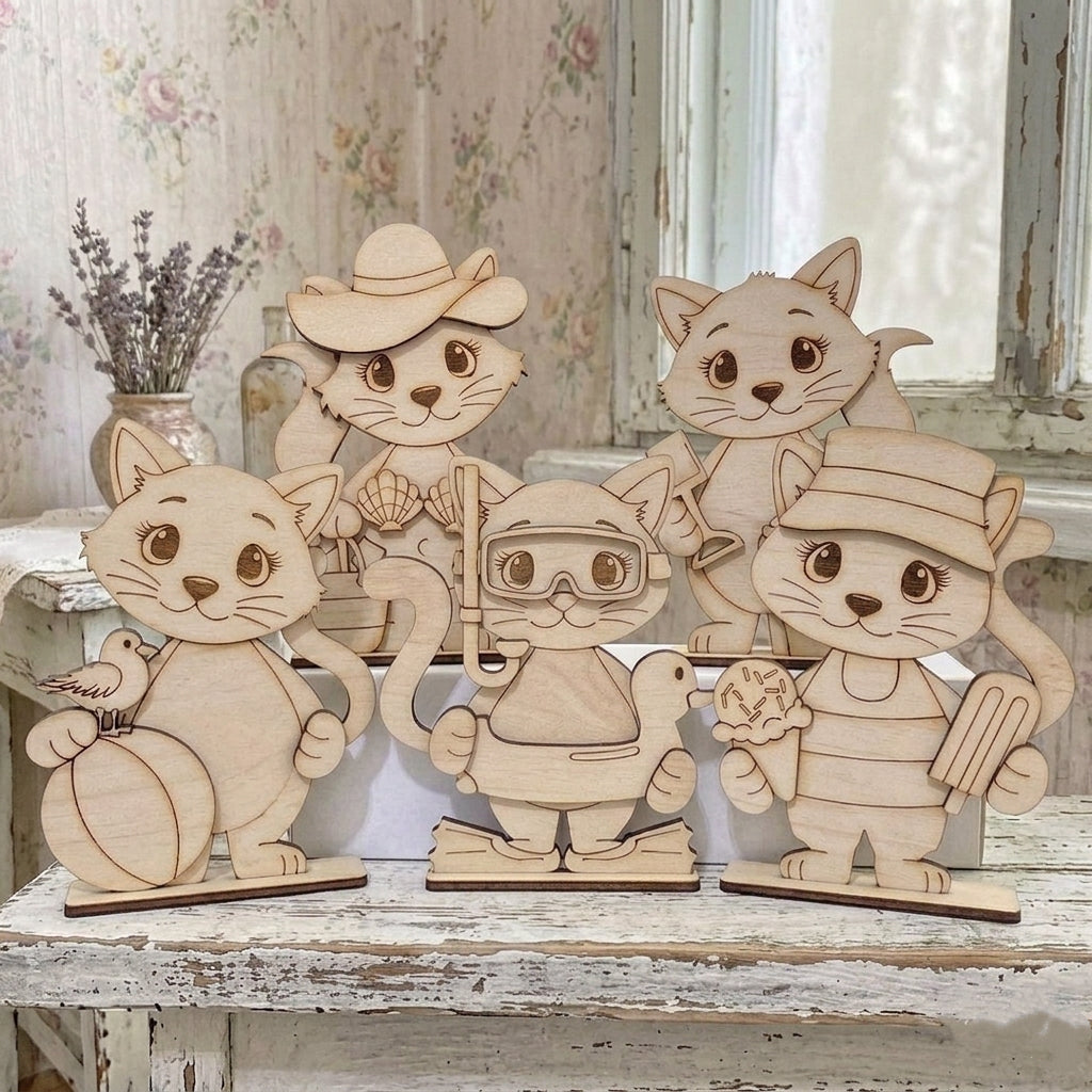 Gatti Estate con piedistallo Out of the Wood