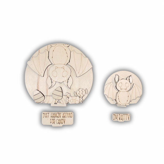 Sagoma pipistrello per Snow globe intercambiabile Out of the Wood