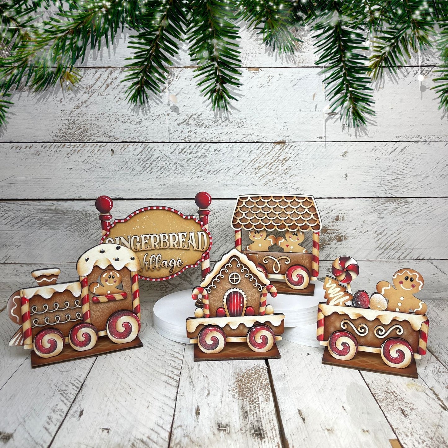 Insegna gingerbread village Out of the Wood
