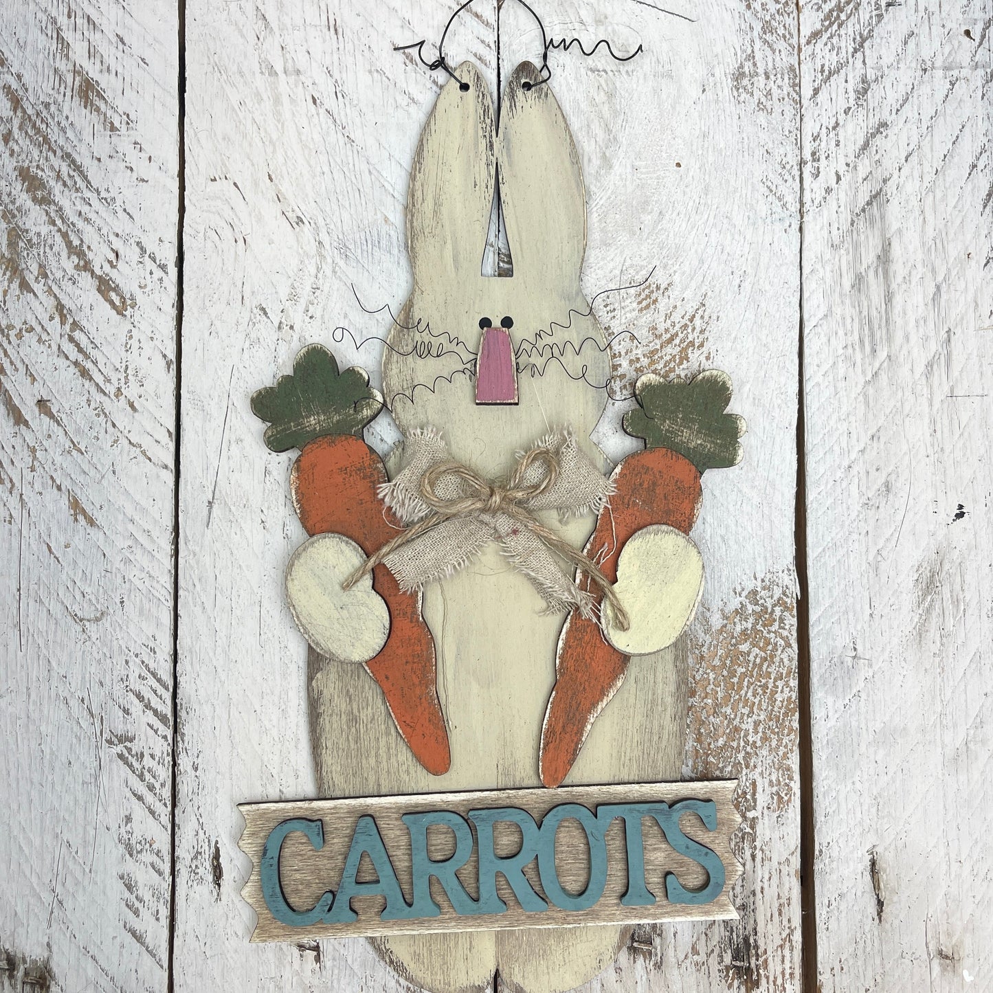 Primitive Carrot Bunny Out of the Wood