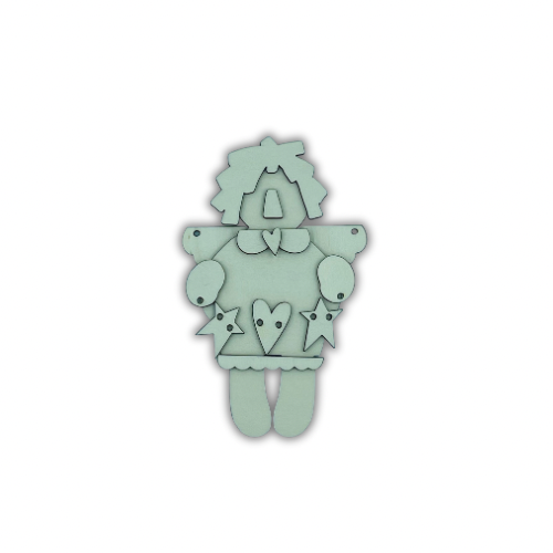 Angel Raggedy ann star & Heart Out of the Wood