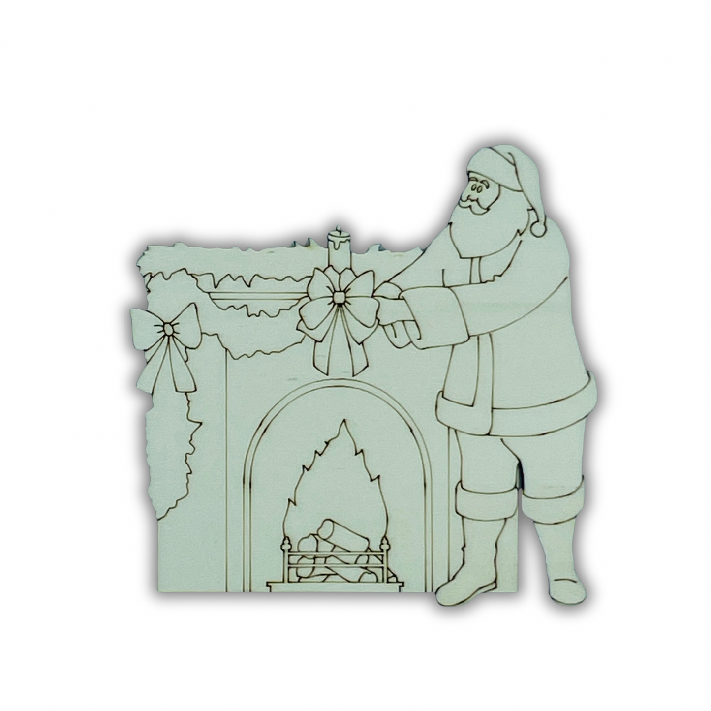 Babbo Natale con camino Out of the Wood
