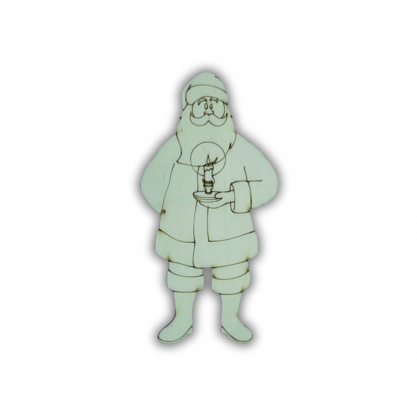 Babbo Natale con candela Out of the Wood